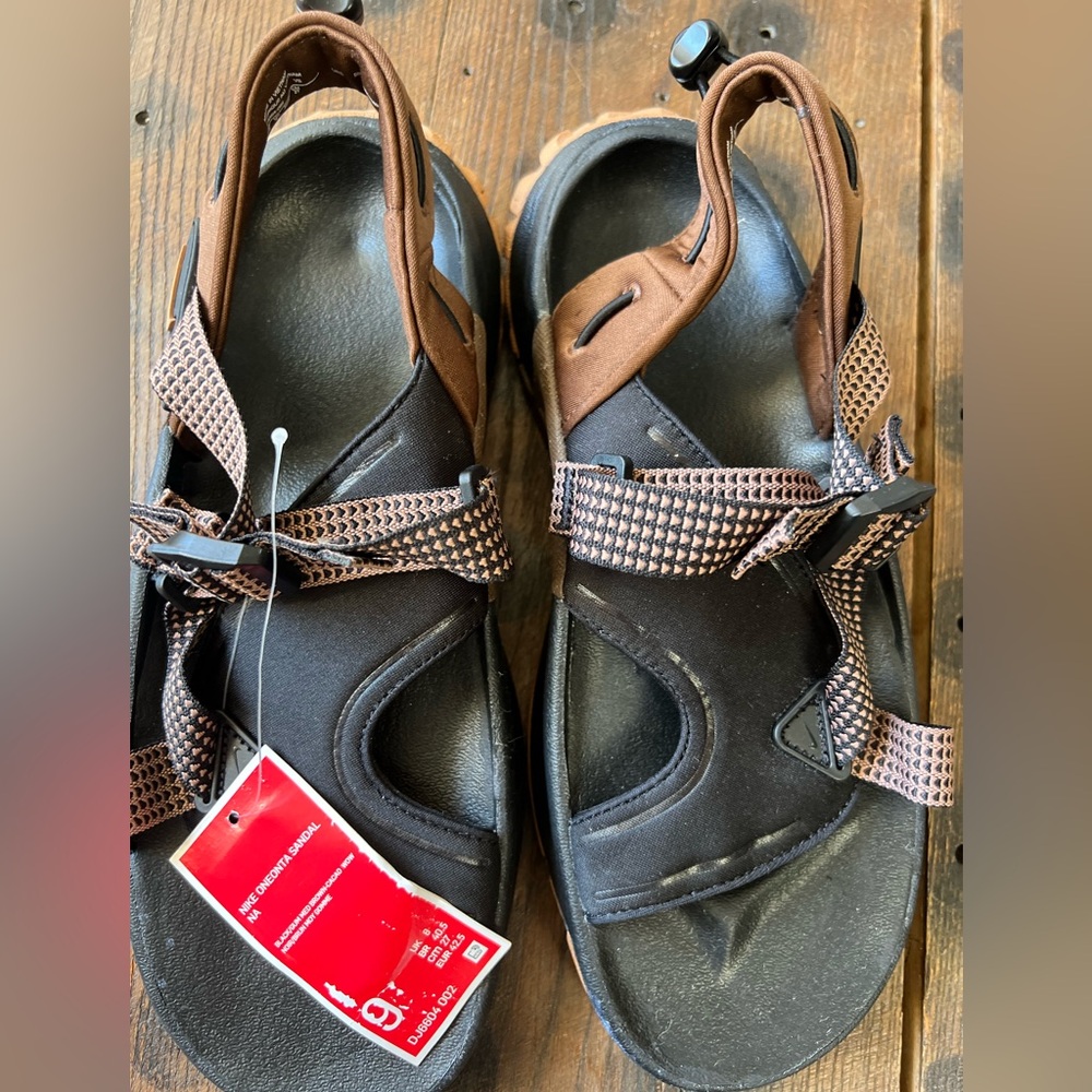 Nike - Sandal Oneonta - Size 9 DJ6604-002 Black /Cacao / Medium Brown